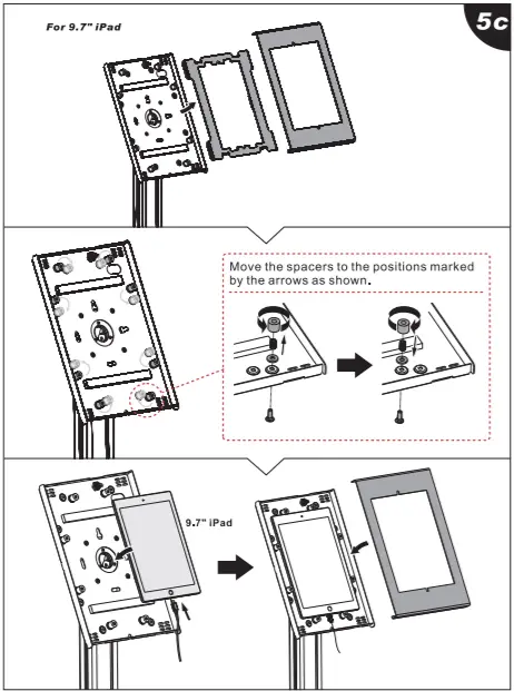 PYLE PSPADLK18 Full motion Anti-Theft Tablet Bracket -fig 5k