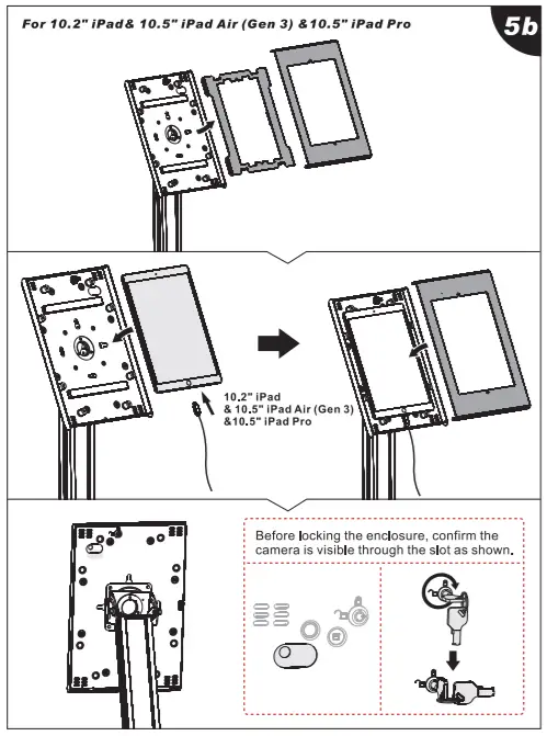 PYLE PSPADLK18 Full motion Anti-Theft Tablet Bracket -fig 5v