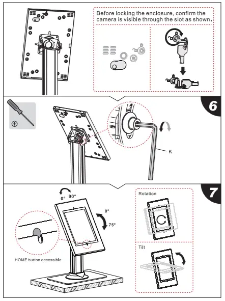 PYLE PSPADLK18 Full motion Anti-Theft Tablet Bracket -fig n