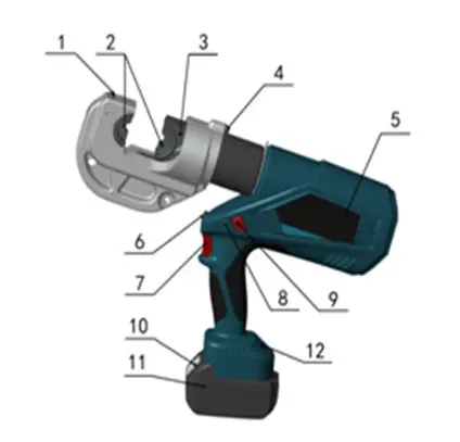 ECLIPSE 902-600 QuikCrimp 12 Ton - Description of components