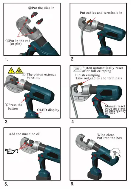 ECLIPSE 902-600 QuikCrimp 12 Ton - crimping operation