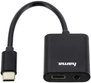 hama 2-in-1 Audio Charging Adapter