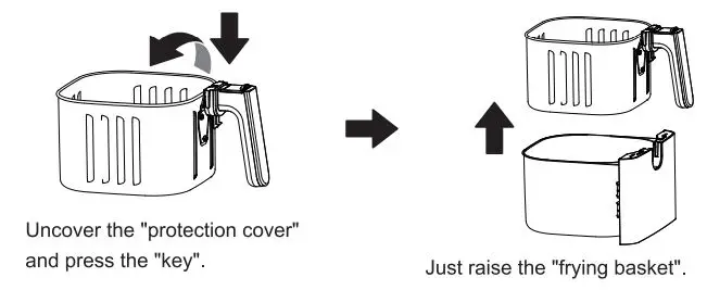 Midea 350102 Air Fryer Instruction Manual - Cleaning and maintenance
