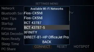 FIG 6 WiFi setup using IR remote control