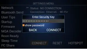 FIG 7 WiFi setup using IR remote control