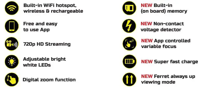 FERRET PLUS Multipurpose Wireless Inspection Camera fig1