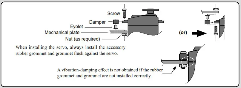 Futaba T10PX Digital Proportional RC- against the servo