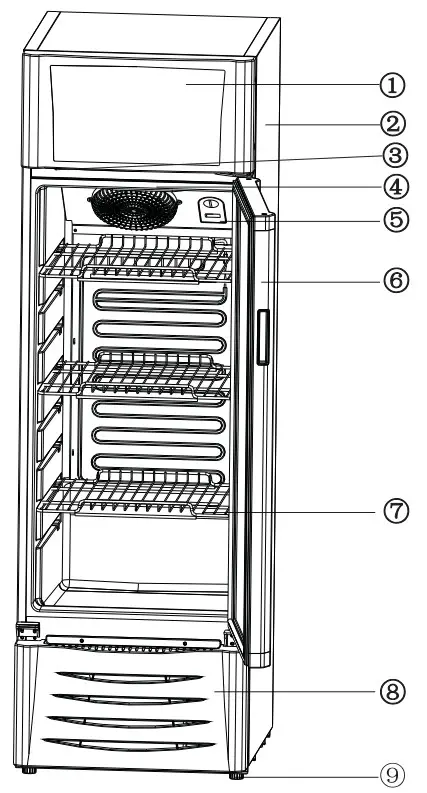 DEFY DFD 211 Single Door Fridge - shelf
