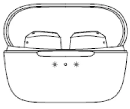 SOUNDPEATS T2 Hybrid ANC Wireless Earbuds - charging case