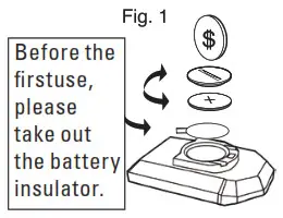 Battery installation Fig 1