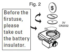 Battery installation Fig 2