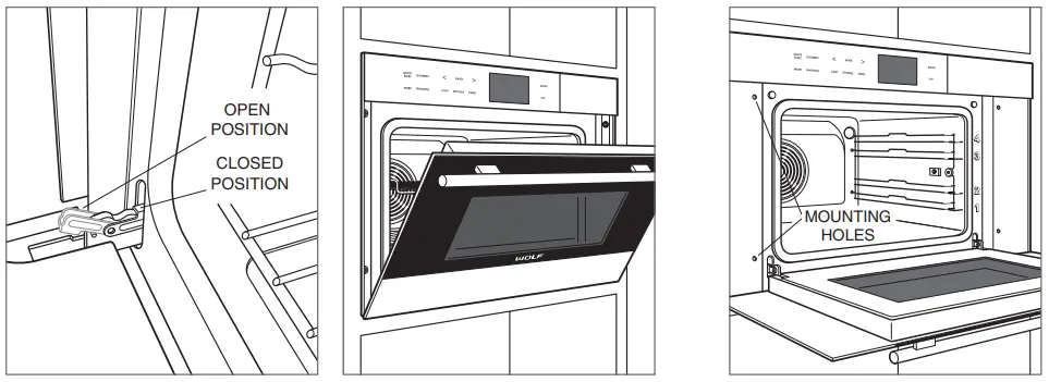 WOLF CSO30CM Convection Steam Oven- position