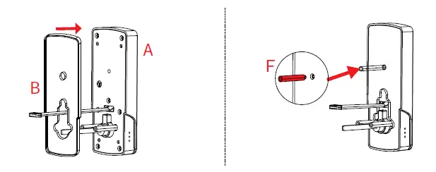 Smart Locks S350BBL Touch Screen Digital Keypad Smart Door Lock 7