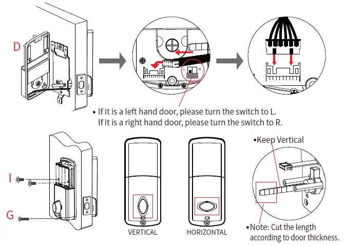 Smart Locks S350BBL Touch Screen Digital Keypad Smart Door Lock 9