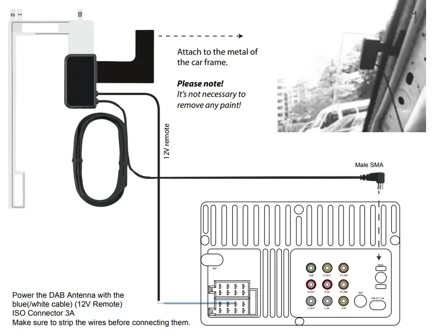 CALIBER RMD803DAB-BT Bluetooth DAB+ Touchscreen-4