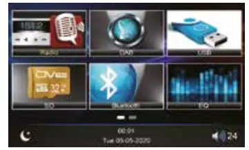 CALIBER RMD803DAB-BT Bluetooth DAB+ Touchscreen-7