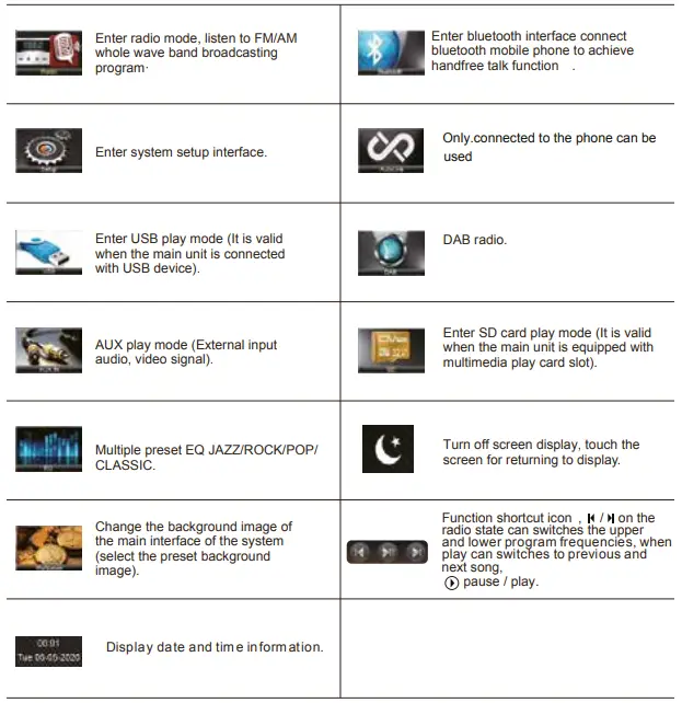 CALIBER RMD803DAB-BT Bluetooth DAB+ Touchscreen-8