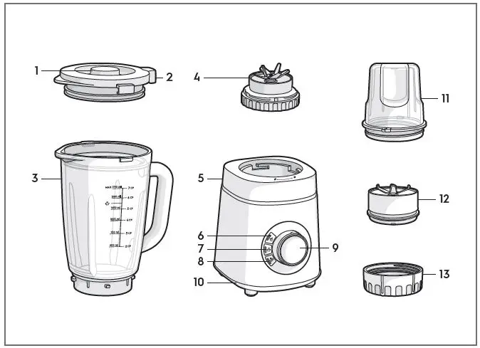Electrolux E5TB1-701K UltimateTaste 500 High Power Blender 1