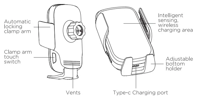 Shenzhen-Caibo-Technology-X5-Wireless-Charger-Car-Holder-fig-1