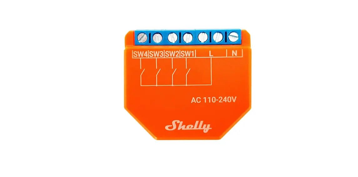 Shelly Plus I4 Controller With 4 Digital Wi-fi Inputs For Advanced Control Of Actions User Guide