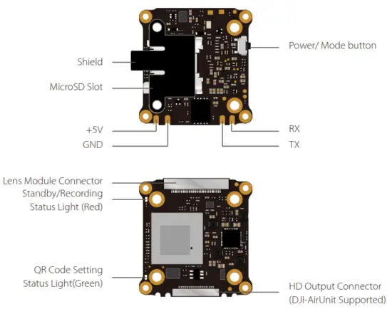 RunCam SPLIT HD Split HD - Mode button