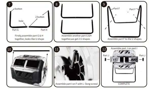 EJWOX 43 Gallon Tumbling Composter COMPOSTER ASSEMBLY2