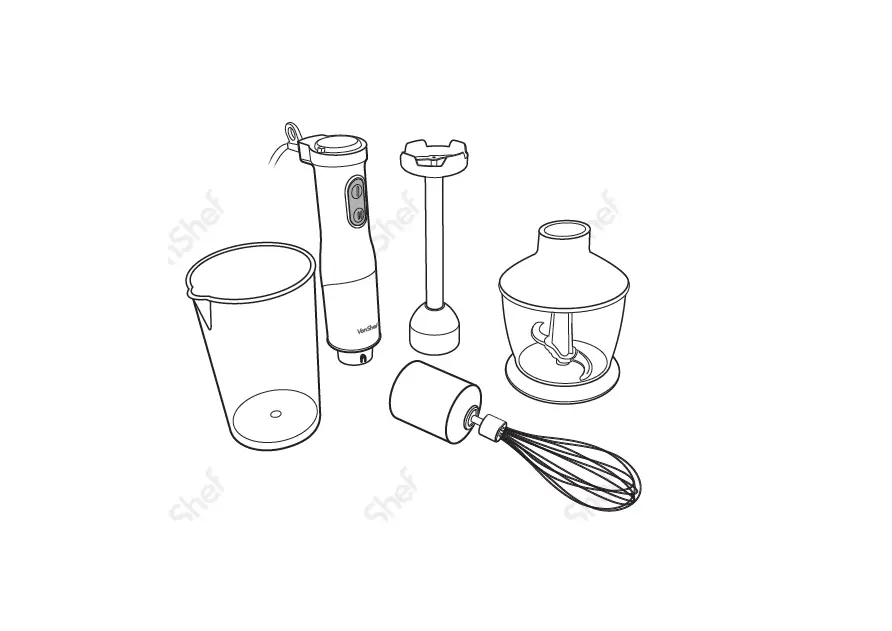 Vonhaus 2000067 4 In 1 Hand Blender Instruction Manual Vonhaus 2000067 4 In 1 Hand Blender Instruction Manual