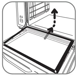 Rowenta OC7858 38L Microwave Oven - Dismantling the door 1