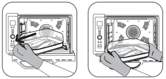 Rowenta OC7858 38L Microwave Oven - End cooking