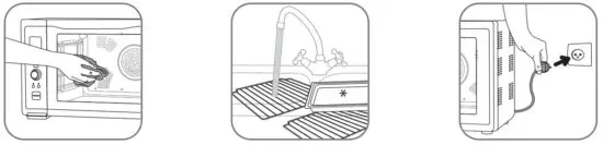 Rowenta OC7858 38L Microwave Oven - Setting up