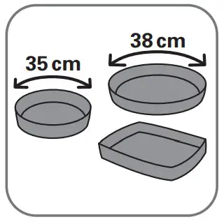 Rowenta OC7858 38L Microwave Oven - The dishes