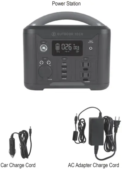 OUTDOOR TECH Grizzly Portable Power Station 296 Wh - Fig