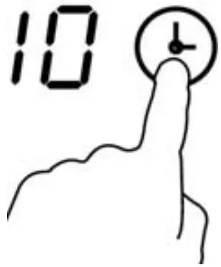 Setting the timer to turn one cooking zone off