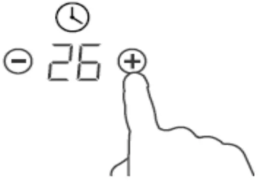 Setting the timer to turn one cooking zone off