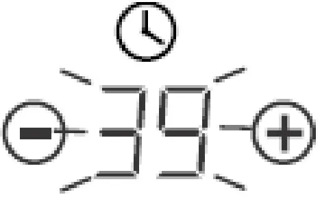 Setting the timer to turn one cooking zone off