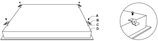 Before locating the fixing brackets