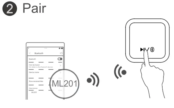 1Mii ML201 Wireless Audio Receiver - fig 2