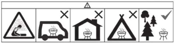 OUTDOORCHEF 480 C Chelsea Barbecue Charcoal - SAFETY INFORMATION