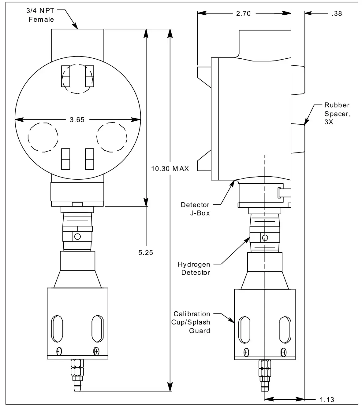 RKI 65-2462RK-04 Hydrogen Transmitter - Figure 3