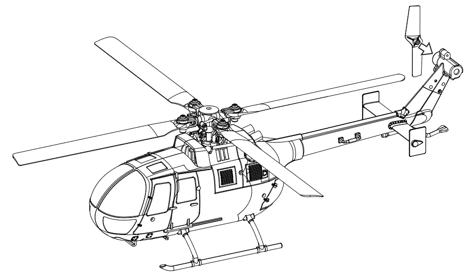 Eachine E120 Axis Flybarless Scale RC Helicopter - step6