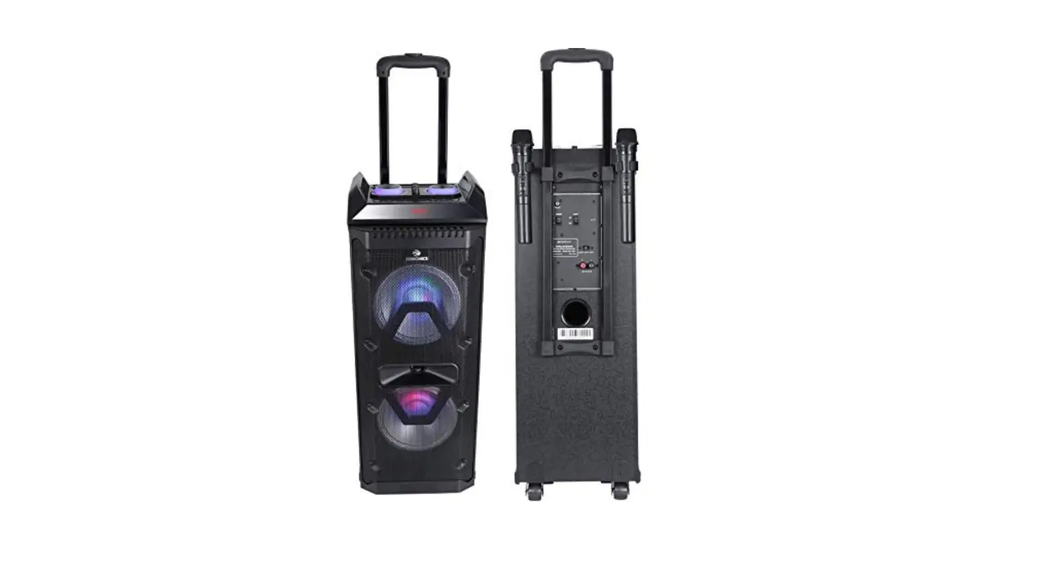Zebronics Zeb-501 Moving Monster 2x8l Bluetooth Trolly Party Speaker User Manual