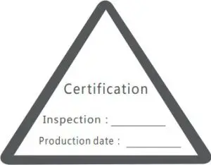 Warranty card Inductions