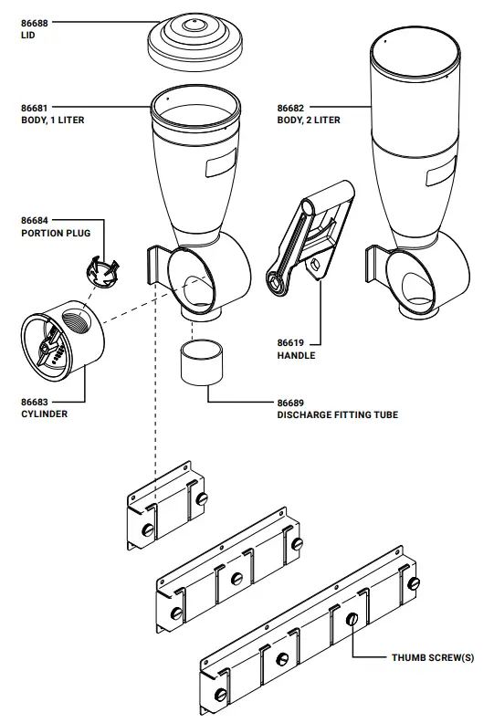 SERVER DPD 86670 Dry Product Dispenser 1