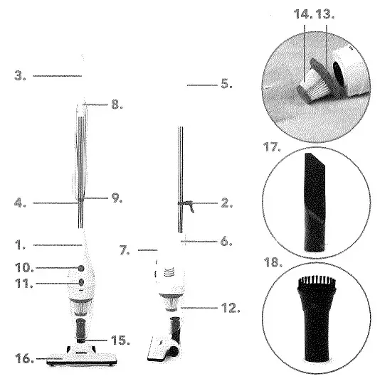 Beldray 876876 Stick Vacu Two in One Vacuum Cleaner -