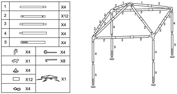 Tangkula-ZMWV073-10-ft-x-10-ft.-White-Outdoor-Canopy-Tent-for-Backyard-fig-1