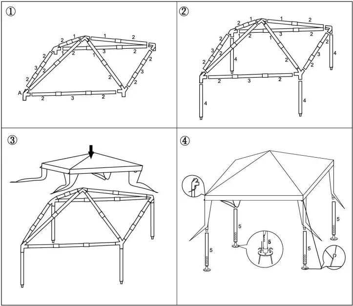 Tangkula-ZMWV073-10-ft-x-10-ft.-White-Outdoor-Canopy-Tent-for-Backyard-fig-2