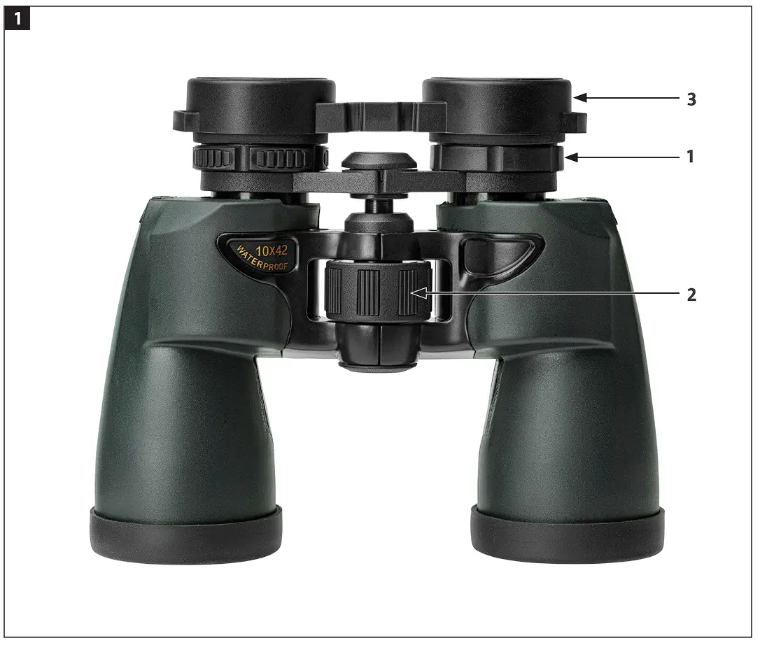 009128 Binoculars with 10x Magnification and 42mm Lens Overview