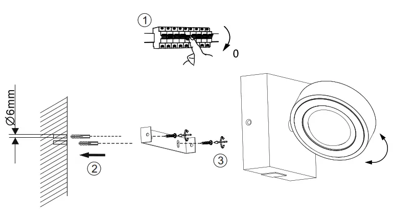Paul Neuhaus 834418 Q MIA RGBW LED Spotlight Wall Light - fig 1