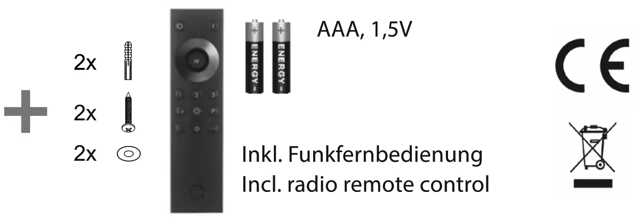 Paul Neuhaus 834418 Q MIA RGBW LED Spotlight Wall Light - icon6