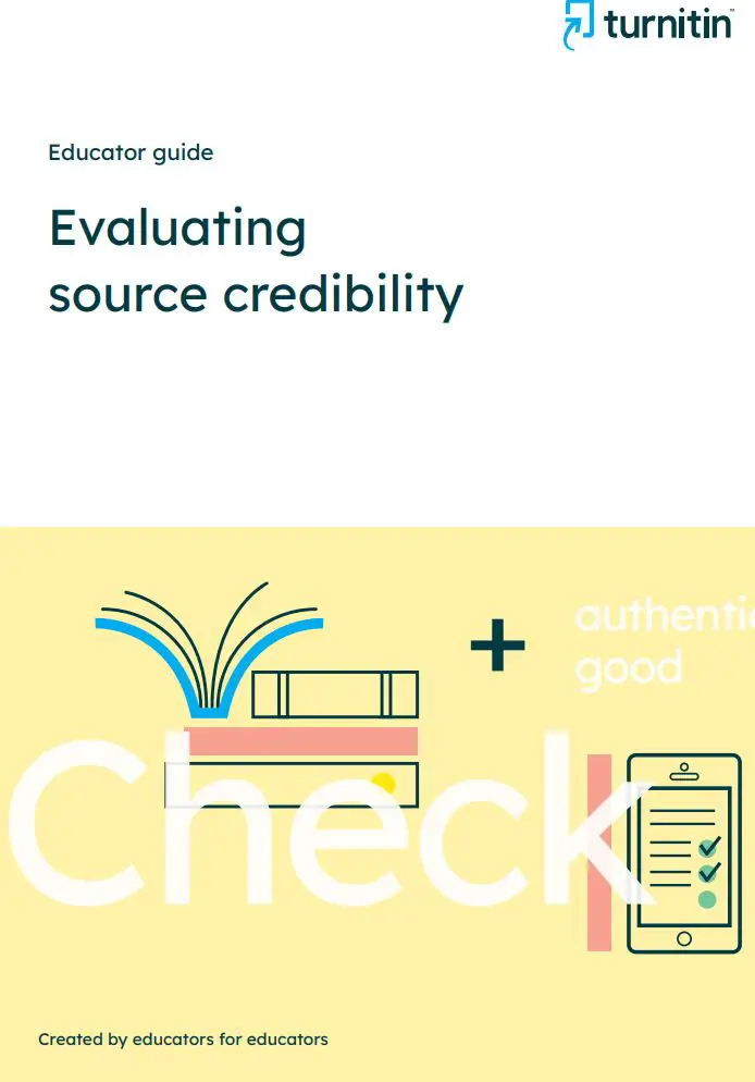 turnitin Evaluating Source Credibility User Guide